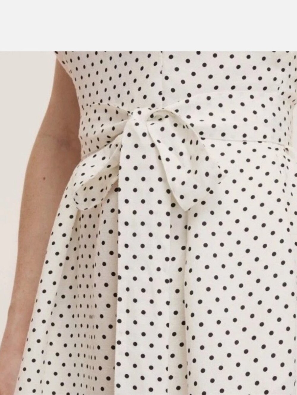 NWT Kate Spade x Target Mini Polka Dot Tie-Waist Midi Dress L Large - Picture 3 of 11